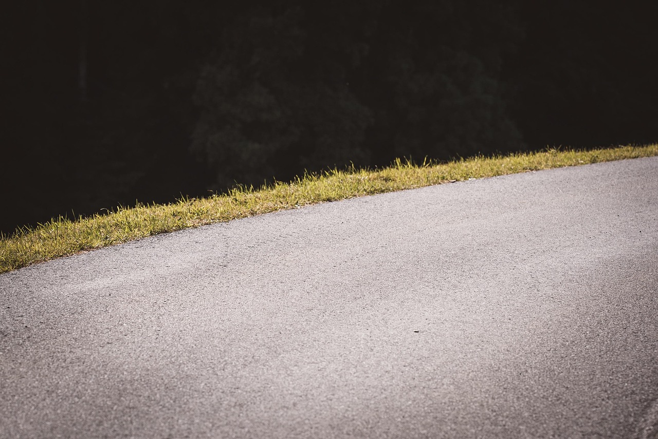 road, path, asphalt, side of the road, landscape